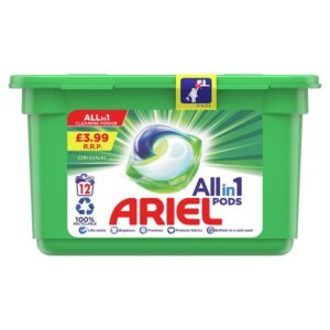 Ariel All-in-1 Pods Washing Liquid Capsules 12 wash