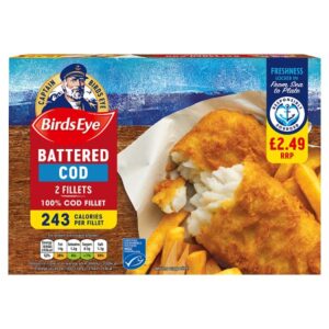 Birds Eye Battered Cod 2 Fillets 200g