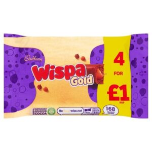 Cadbury Wispa Gold Chocolate Bar 4 Pack