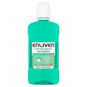 Enliven Fresh Mint Mouthwash Alcohol Free 500ml  £1.59