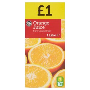 Euro Shopper Orange Juice from Concentrate 1 Litre