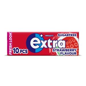 Extra Strawberry Flavour Chewing Gum Sugar Free