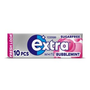Extra White Bubblemint Chewing Gum Sugar Free