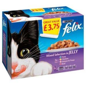 Felix Mixed Selection in Jelly 12 x 100g (1.2kg)