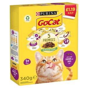 GO-CAT with Chicken and Duck mix Dry Cat Food 340g