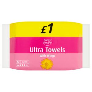 Happy Shopper 12 Super Ultra Towels with Wings