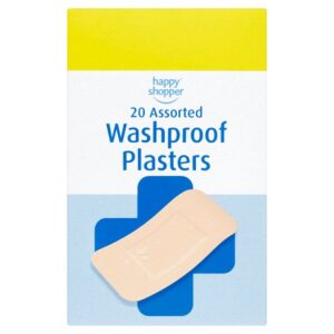 Happy Shopper 20 Assorted Washproof Plasters  £1.00