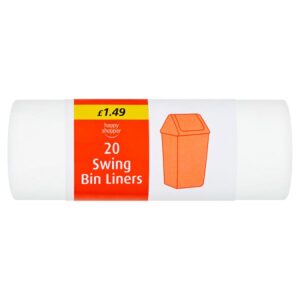 Happy Shopper 20 Swing Bin Liners £1.49