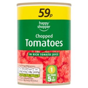 Happy Shopper Chopped Tomatoes in Rich Tomato Juice 400g