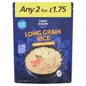Happy Shopper Long Grain Rice Microwaveable 250g