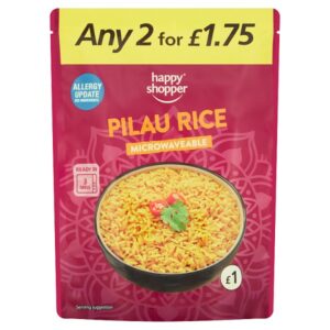 Happy Shopper Pilau Rice Microwaveable 250g