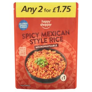 Happy Shopper Spicy Mexican Style Rice Microwaveable 250g