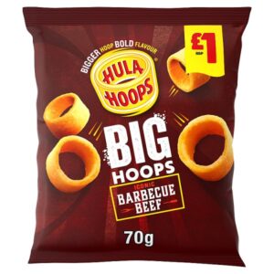 Hula Hoops Big Hoops BBQ Beef Crisps