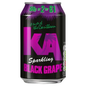 KA Sparkling Black Grape 330ml Can 59p