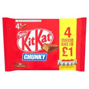 Kit Kat Chunky Milk Chocolate Bar 32g 4 Pack