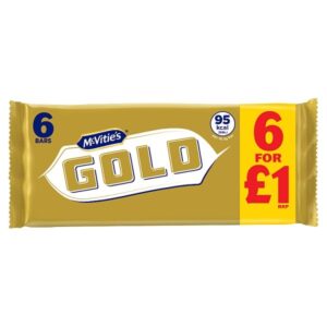 McVitie's Gold 6 Bars 106g