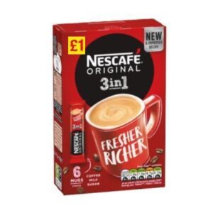 Nescafe 3in1 Instant Coffee, 6x17g Sachets