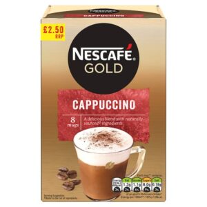 Nescafe Gold Cappuccino Instant Coffee 8 x 14.5g Sachets