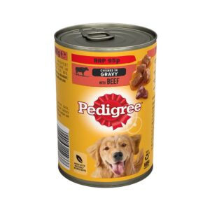 Pedigree Adult Wet Dog Food Tin Beef in Gravy 400g