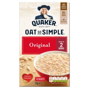 Quaker Oat So Simple Original Porridge Sachets 10x27g