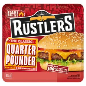 Rustlers The Classic Quarter Pounder 190g £2.40