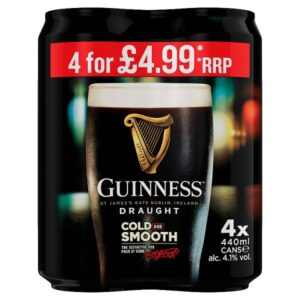 Guinness Draught Stout Beer 4 x 440ml