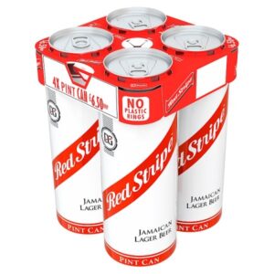 Red Stripe Jamaican Lager Beer 4 x 568ml