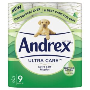 Andrex Ultra Care Andrex Ultra Care Toilet Roll, 9 Rolls 190sc