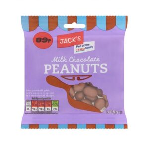 Jack's Milk Chocolate Peanuts 87.5g