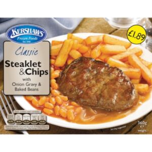 Kershaws Steaklet&Chips 400g