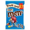 M&M's Crispy Chocolate Treat Bag 77g