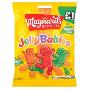 Maynards Bassetts Jelly Babies Sweets Bag 165g