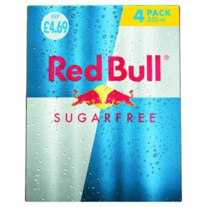 Red Bull Energy Drink Sugar Free 4 x 250ml