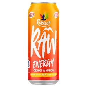 Rubicon Raw Energy Orange & Mango 500ml