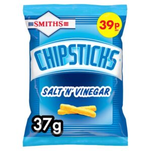 Smiths Chipsticks Salt & Vinegar Snacks 37g