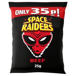 Space Raiders Beef Corn Snacks 25g
