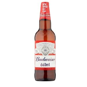 Budweiser Lager Beer Bottle 660ml