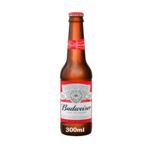 Budweiser Lager Beer Bottles 300ml Budweiser Lager Beer Bottle 300ml