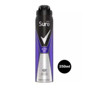 Sure Men Active Dry Anti-Perspirant Deodorant Aerosol 250ml