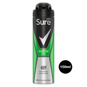Sure Quantum Dry Anti-perspirant Deodorant Aerosol 150 ml Sure Quantum Dry Anti-perspirant Deodorant Aerosol 150 ml